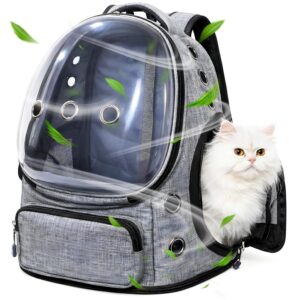 Stylish Clear Window Cat Backpack – Comfortable Pet Travel Carrier