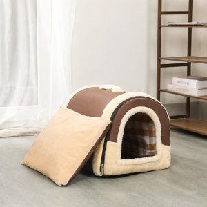 Foldable Cat Cave Bed – Portable Pet Sleeping Igloo