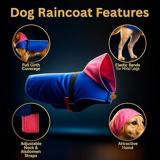 Waterproof Pet Jacket for Dogs – Comfortable Hooded Raincoat - Image 3