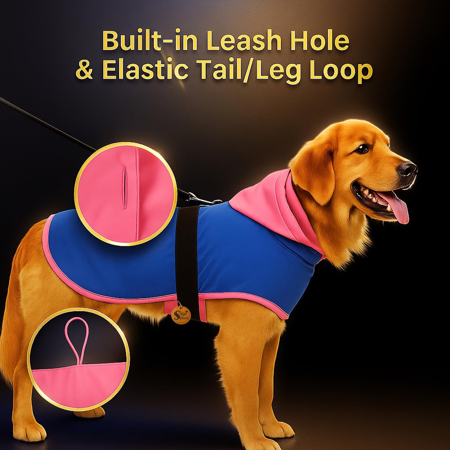 Waterproof Pet Jacket for Dogs – Comfortable Hooded Raincoat - Image 2